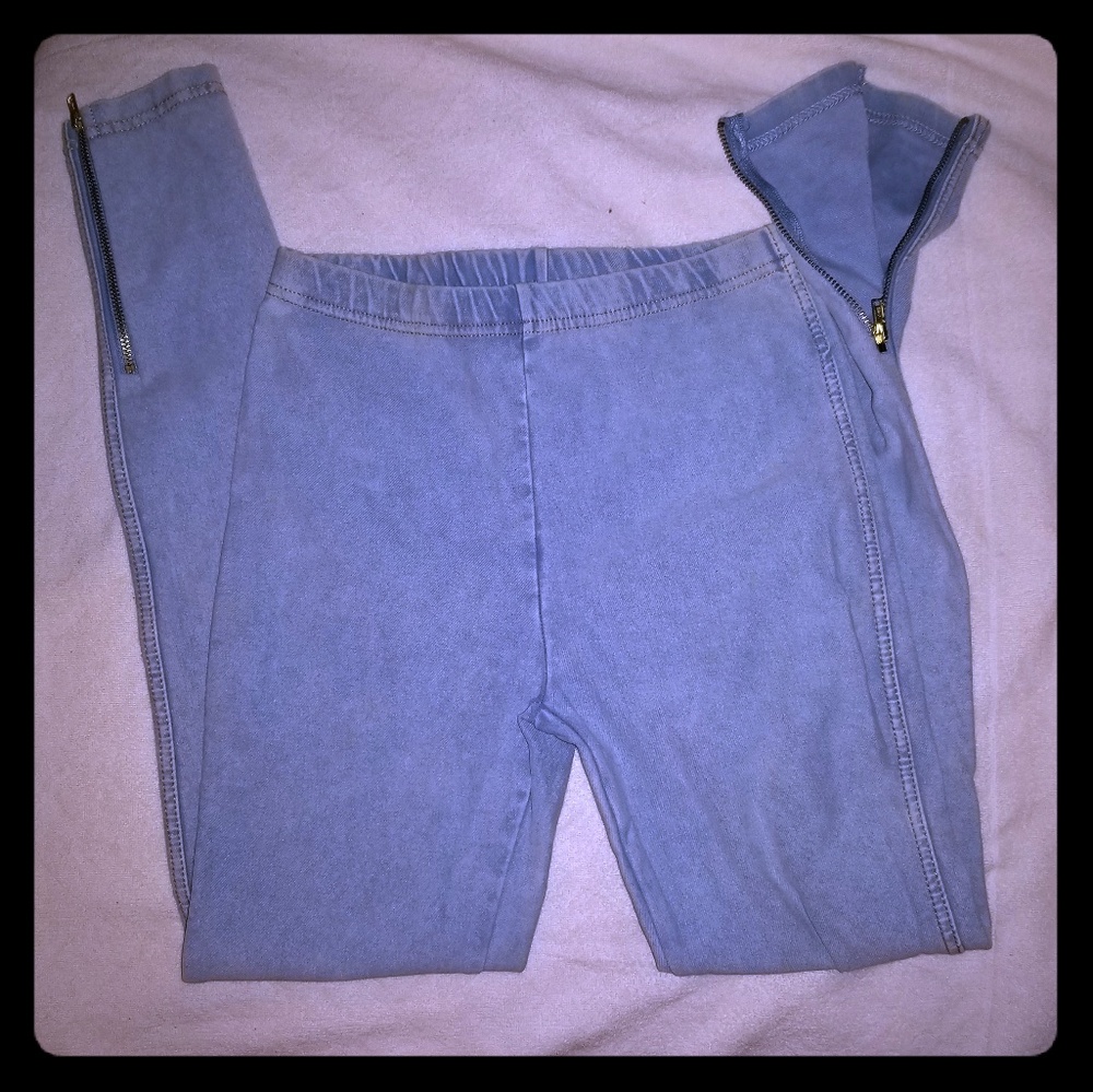 Denim jeggings